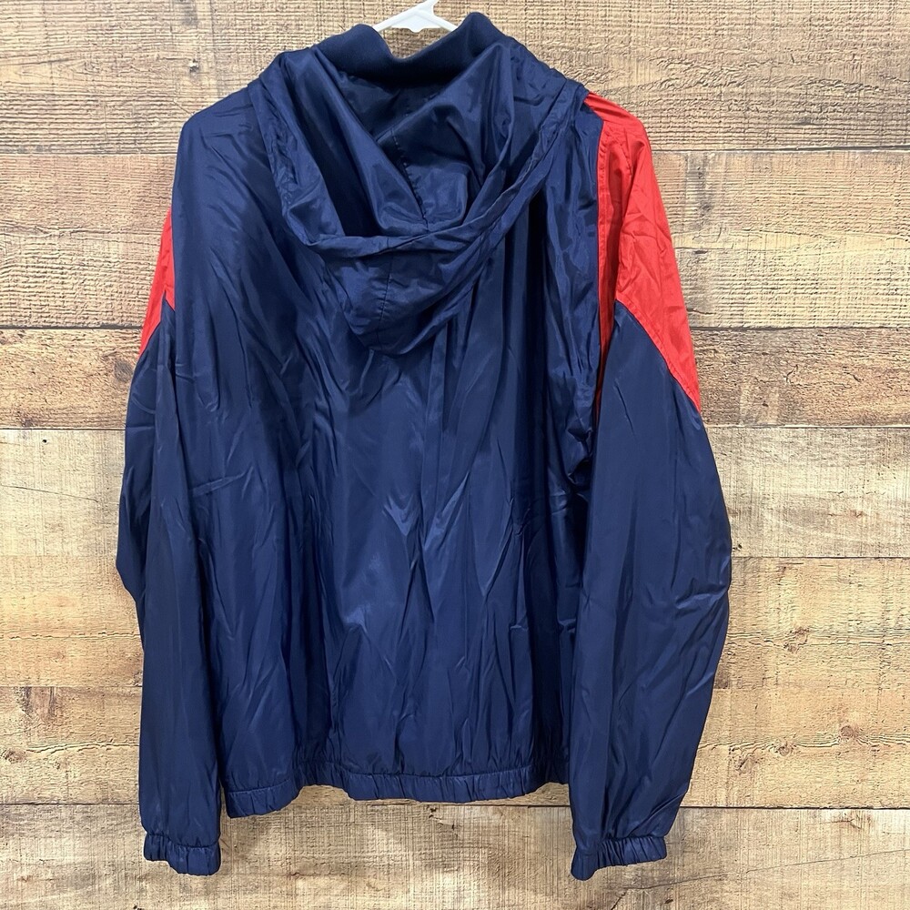 Vintage Nike Men’s Blue/red Thermal Lined Nylon Wind Breaker Jacket Size Large - Picture 3 of 4